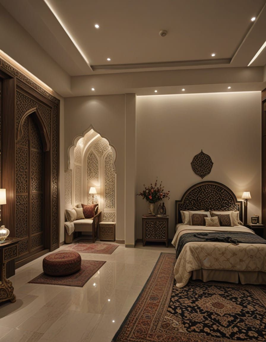 mihrab with bedroom design