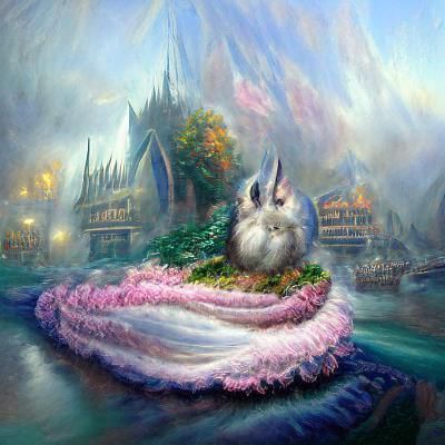 Ethereal Fantasy: Princess Nautilus the Bunny in Mist