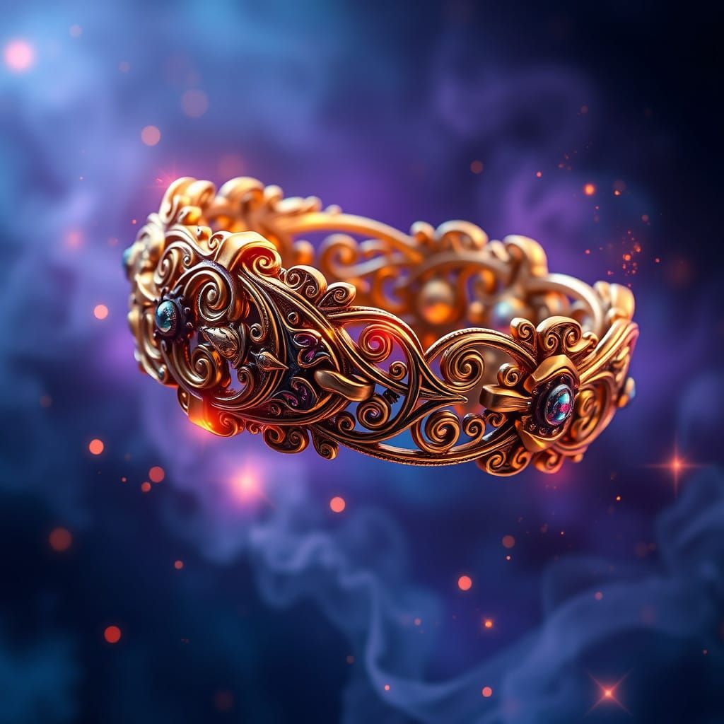 Enchanting Metallic Fantasy Bracelet