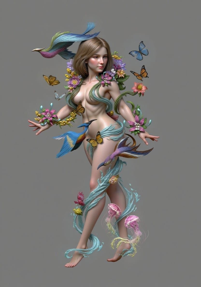 Realistic Sci-Fi Woman Portrait