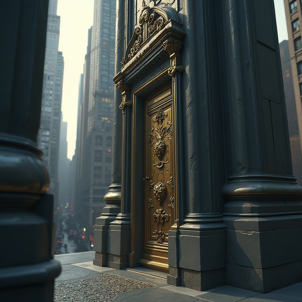 Ornate Doorway to Hidden City World