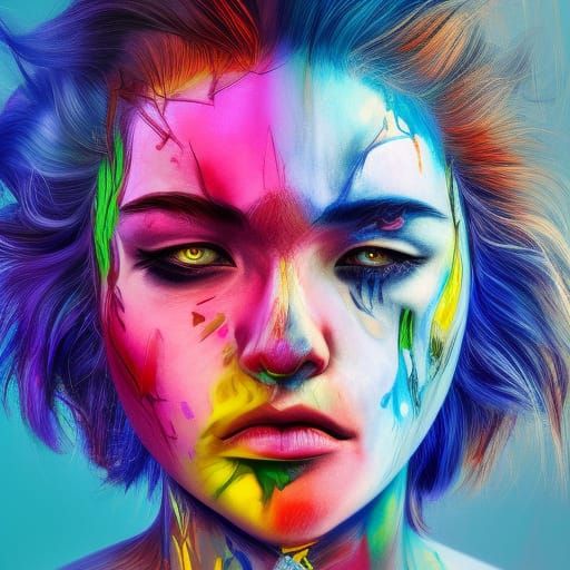 Intricate Mental Health Concept Art in Splash Art Style