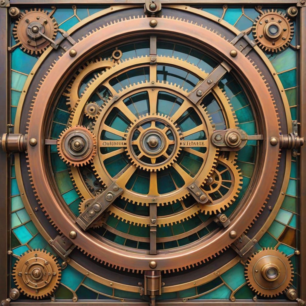 machinery mosaic