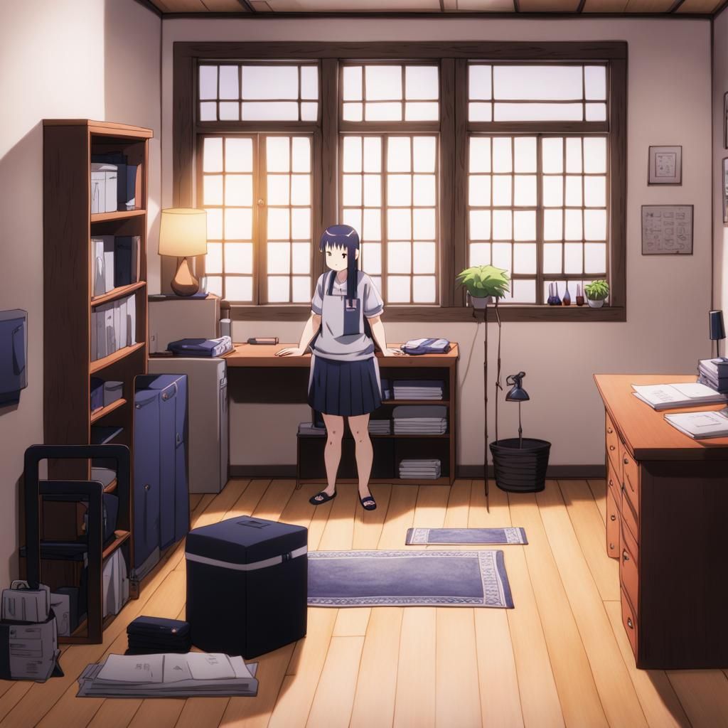 Hinata Hyuga in Her Room