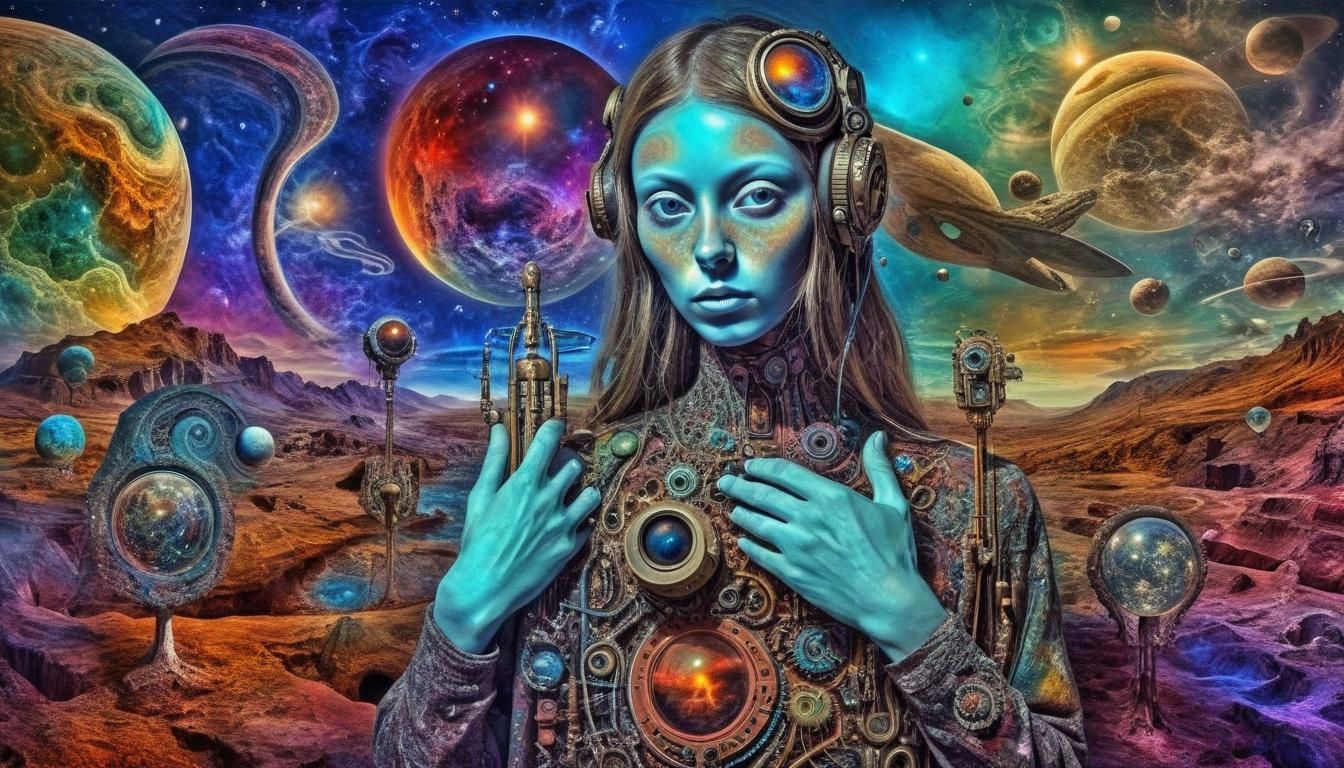 Keys to the Universe in Visionary Art Style
