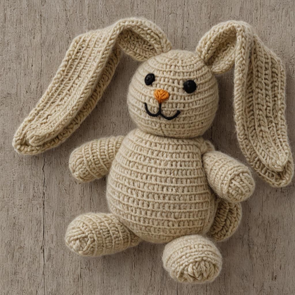 Handmade Knitted Bunny for Sale