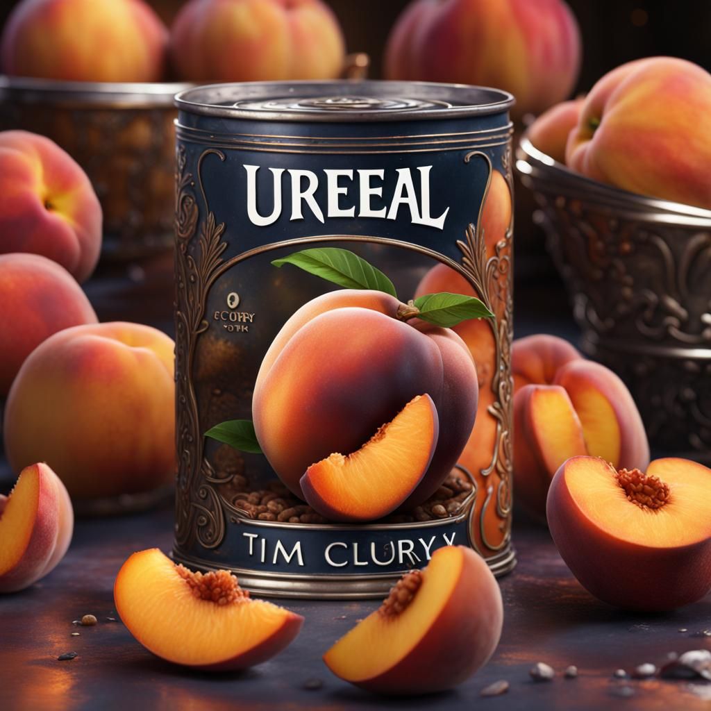 Tim Curry Peaches Advert: Detailed Matte Painting