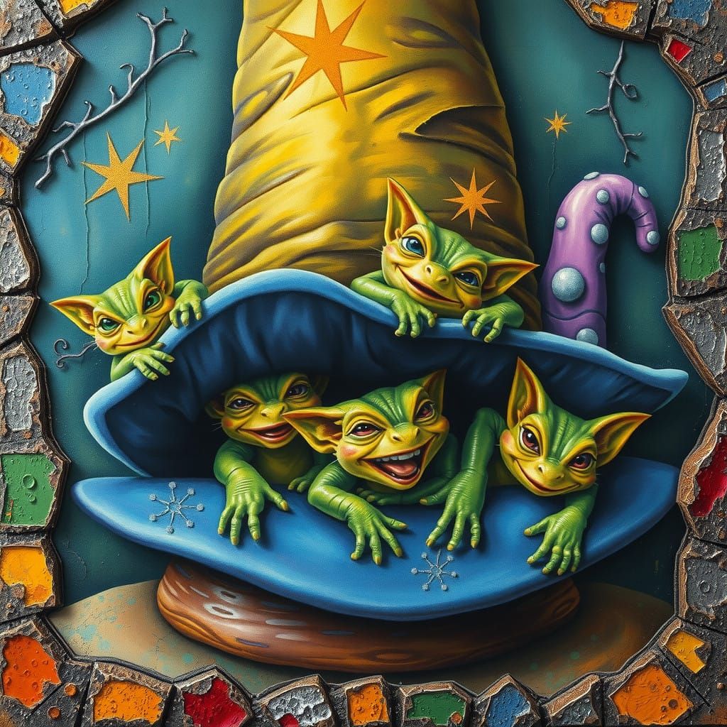 Magical Whimsy Behind a Wizard's Hat