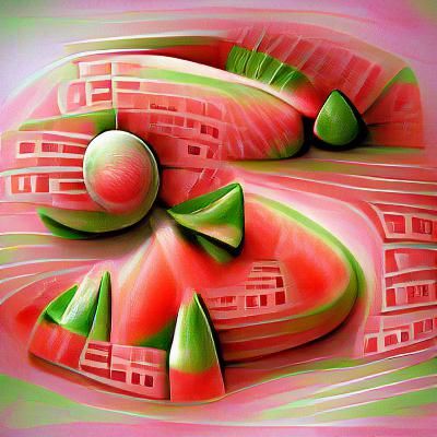 AI Generated Image of a Watermelon