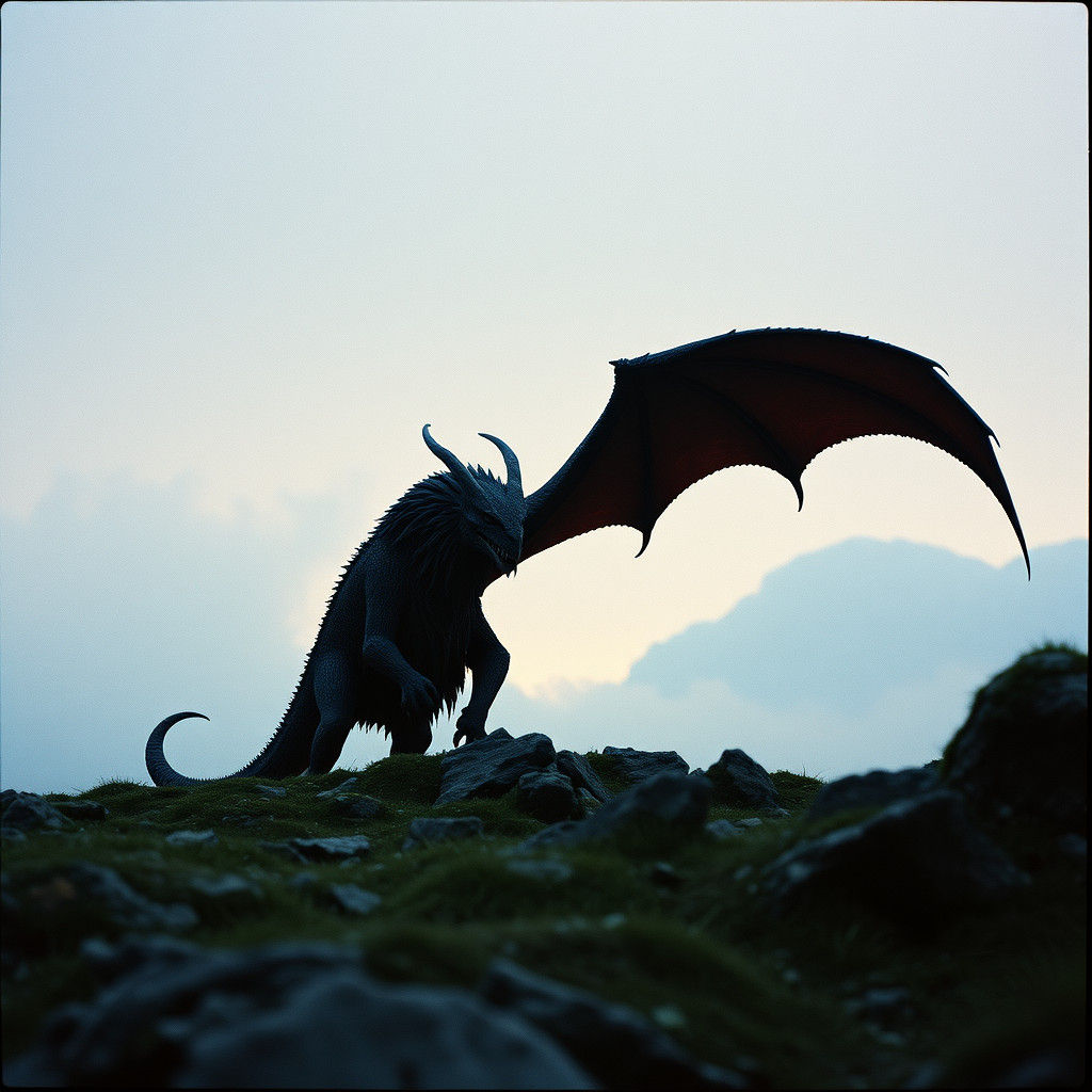 Cinematic Film Still with Film Grain