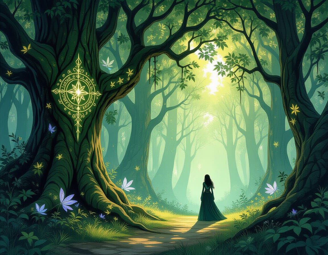 In the enchanted forest