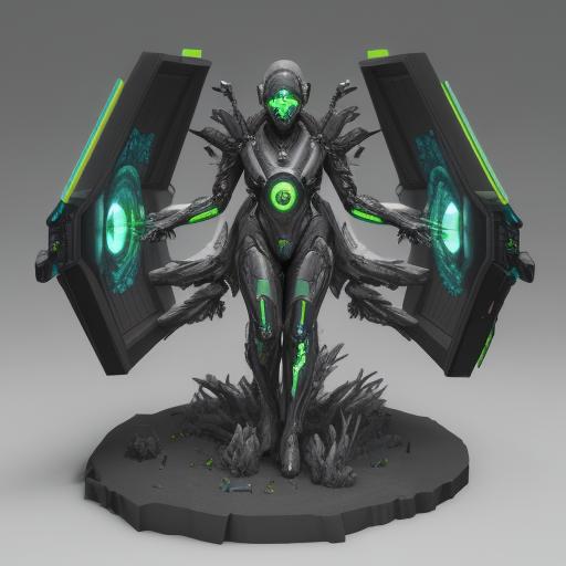 Dramatic Cyberattack on High-Tech Facility: 3D Digital Art