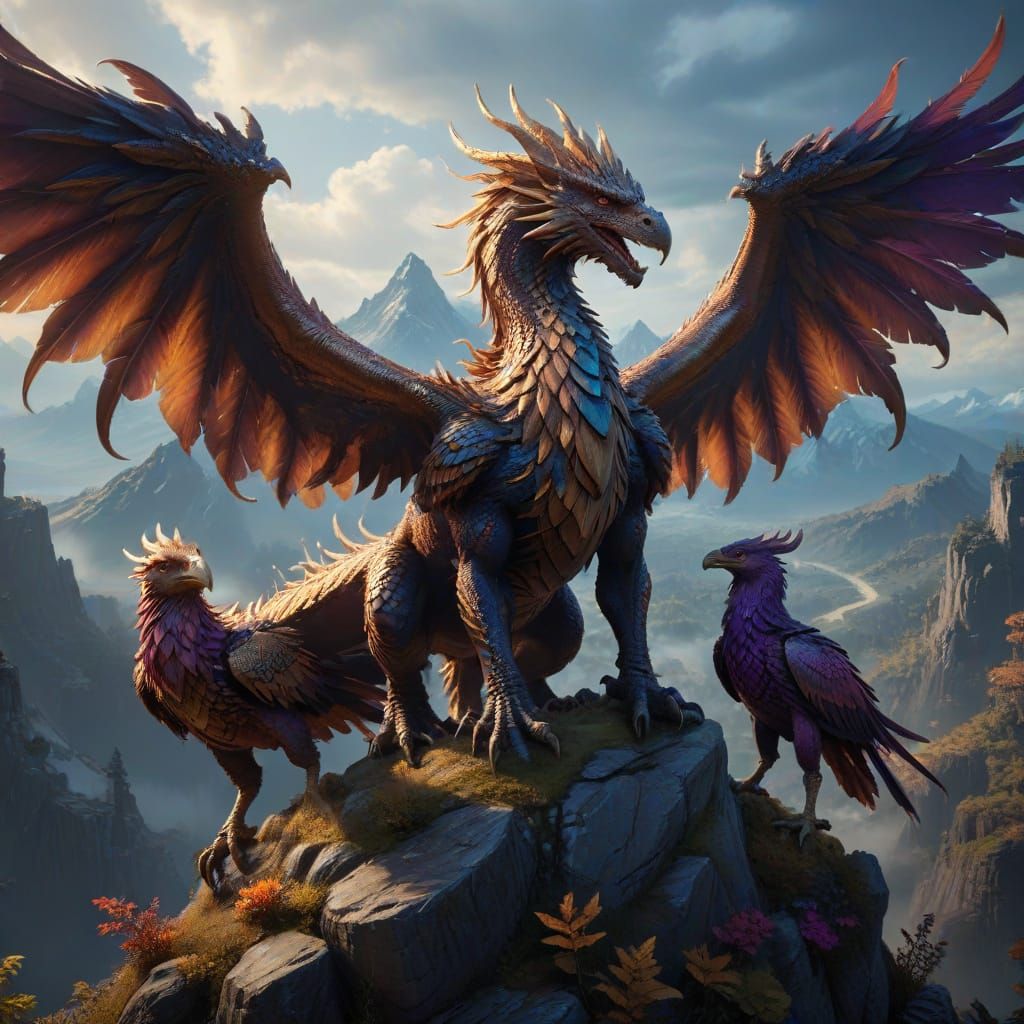 Ethereal Beings Unite in Fantasy Realm