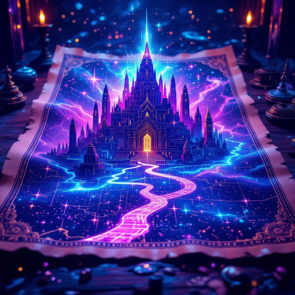 Ancient Nebula Map of Starlight City