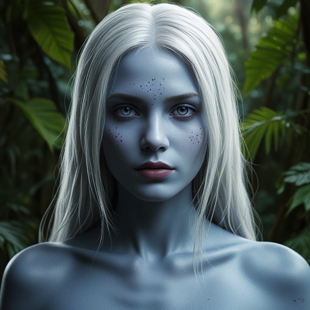 Surreal Goddess Reveals Jungle Secrets in Photorealistic Glo...