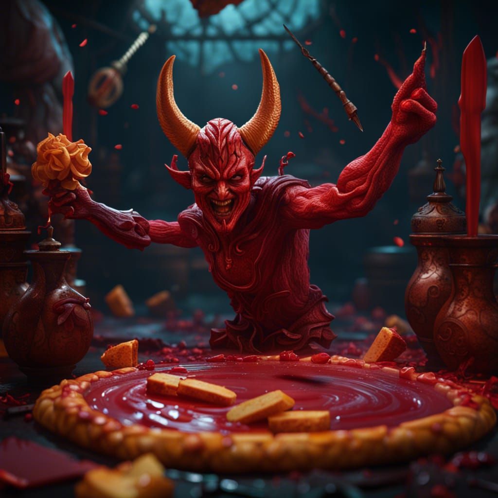 Demonic Dance: A Fantastical Digital Painting