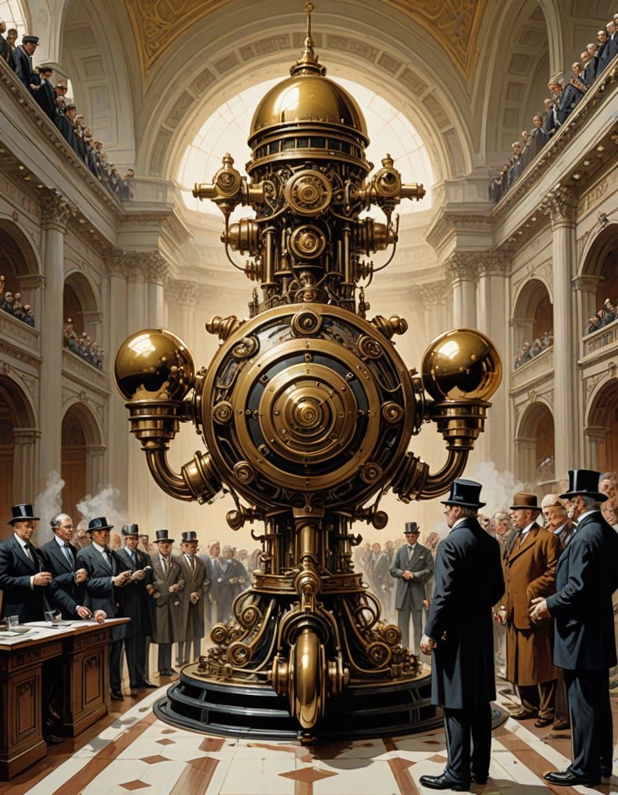 Retro-Futuristic Steampunk Crank Takes Center Stage in Congr...