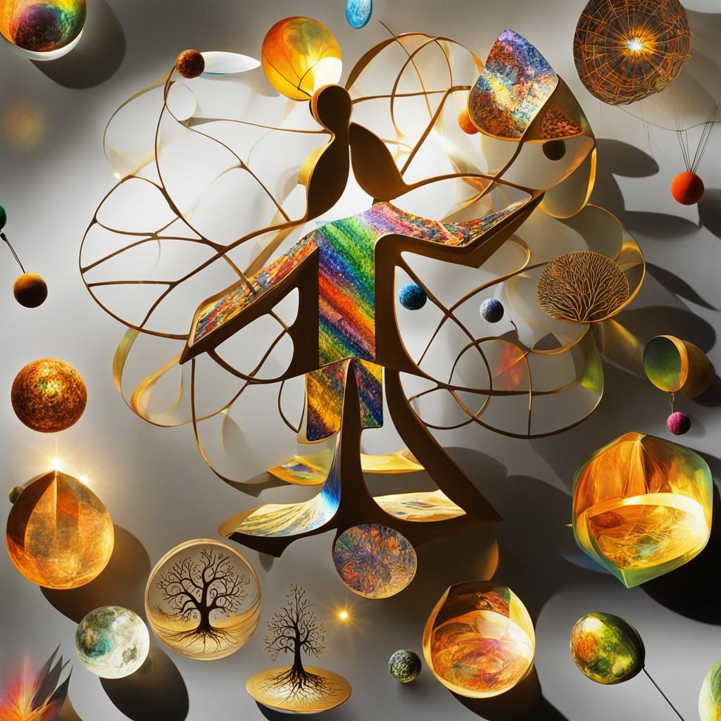 Sacred Geometry Temple in Whimsical Colors