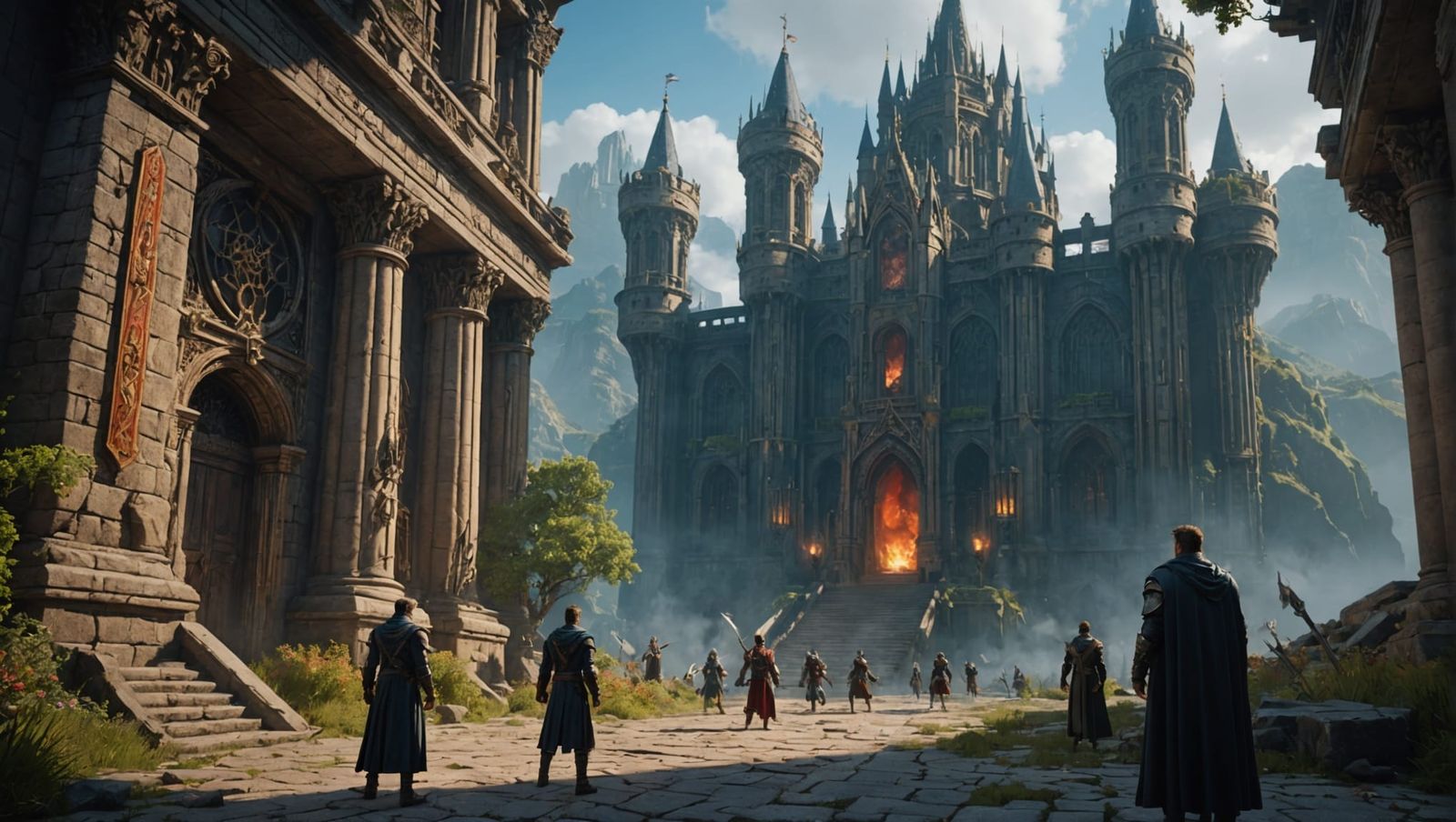 Fantastical Heroes with Mysterious Powers: Detailed Matte Pa...