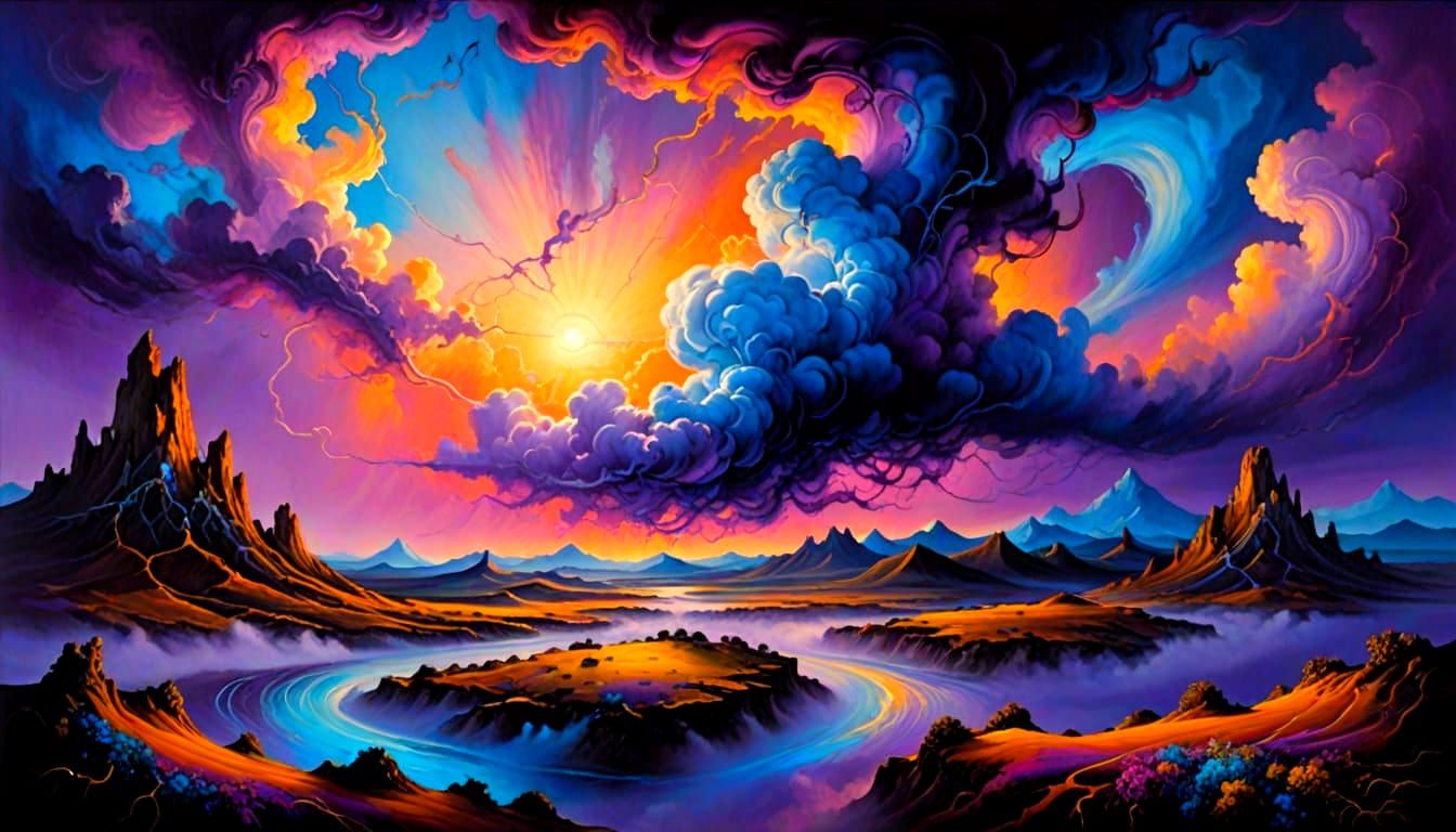 Abstract Phenomenon: A Minimalist AI Art Concept