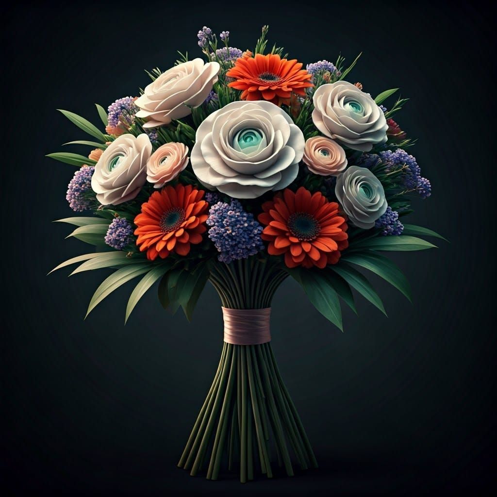 Cinematic Burst of Colors Bouquet