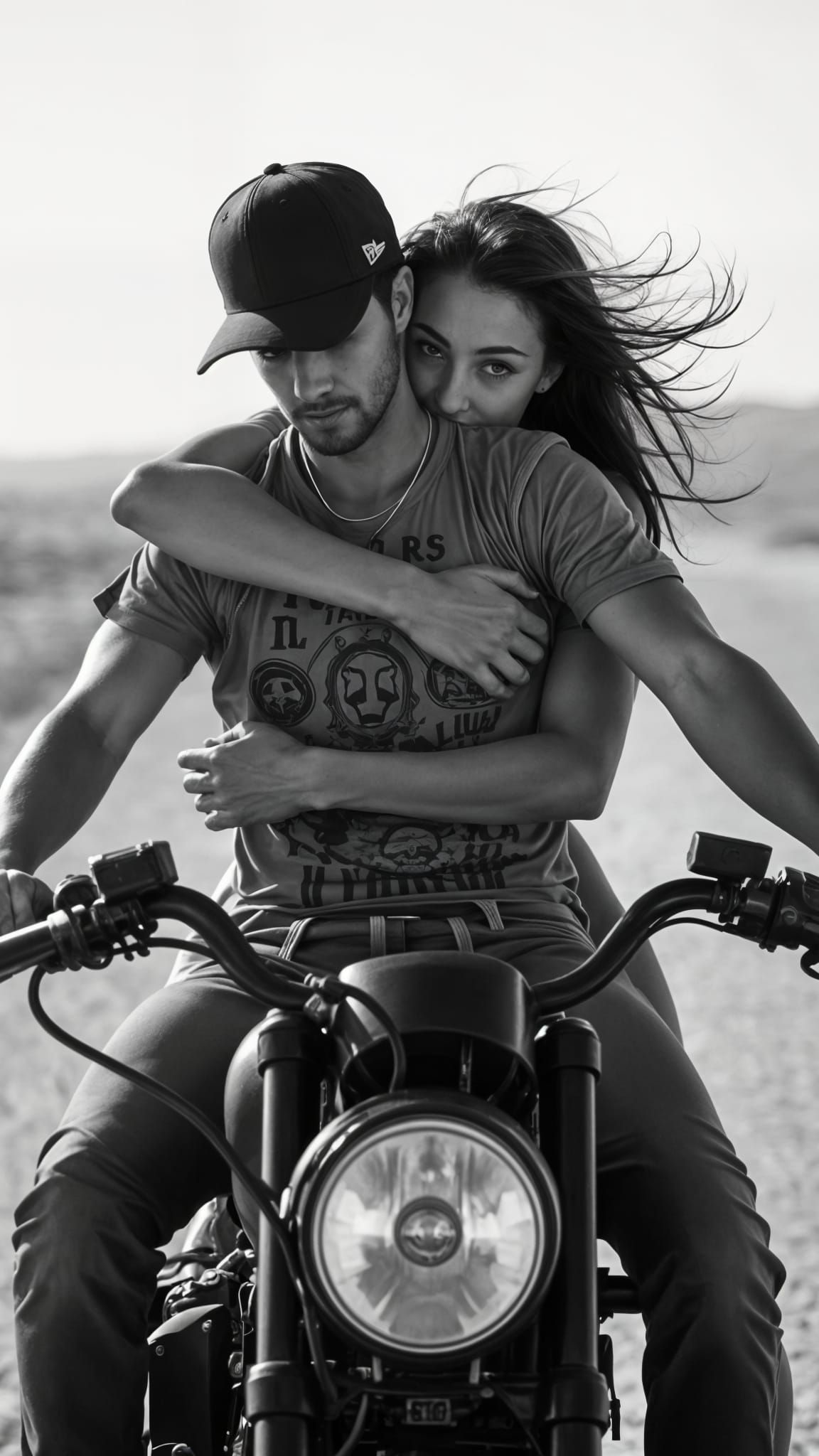 Intimate Desert Motorcycle Moment in Gritty Biker Romance St...