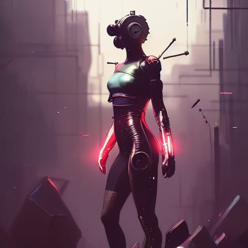 Cyberpunk Superheroes Emerge in Gritty Metallic Art