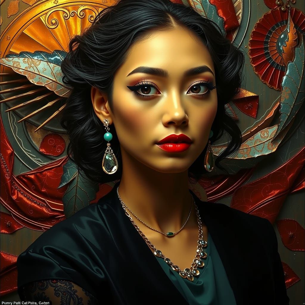 Vibrant Geometric Hallucinations in Photorealistic Style