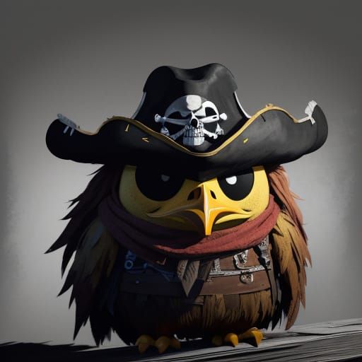 Creepy Pirate Chicken Concept Art
