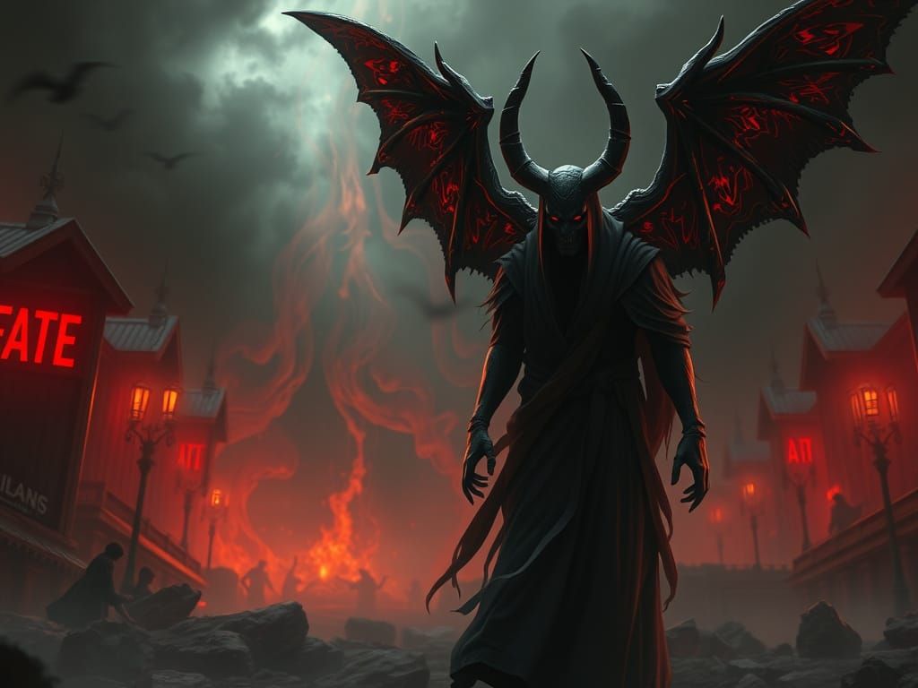 Ominous Demonic Figure in High Resolution