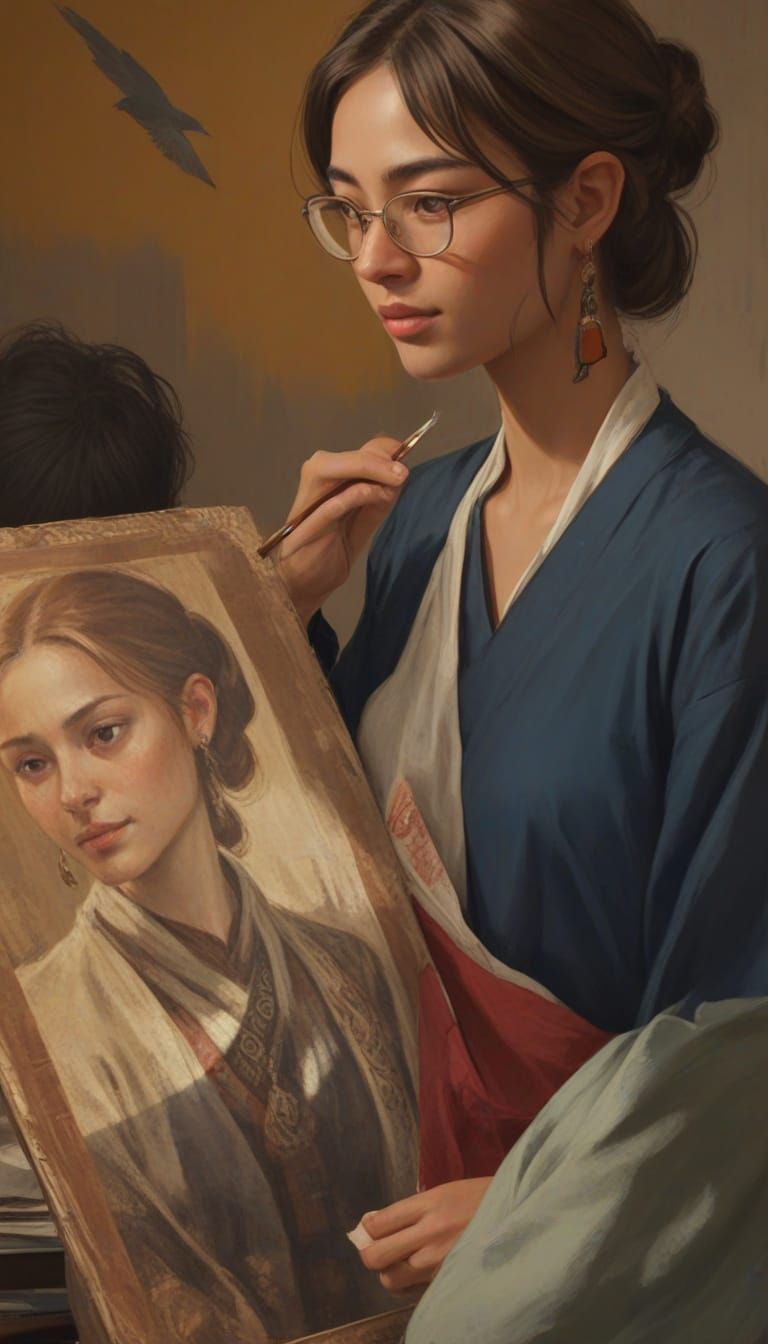 Diverse Characters Present Wares and Secrets in Concept Art