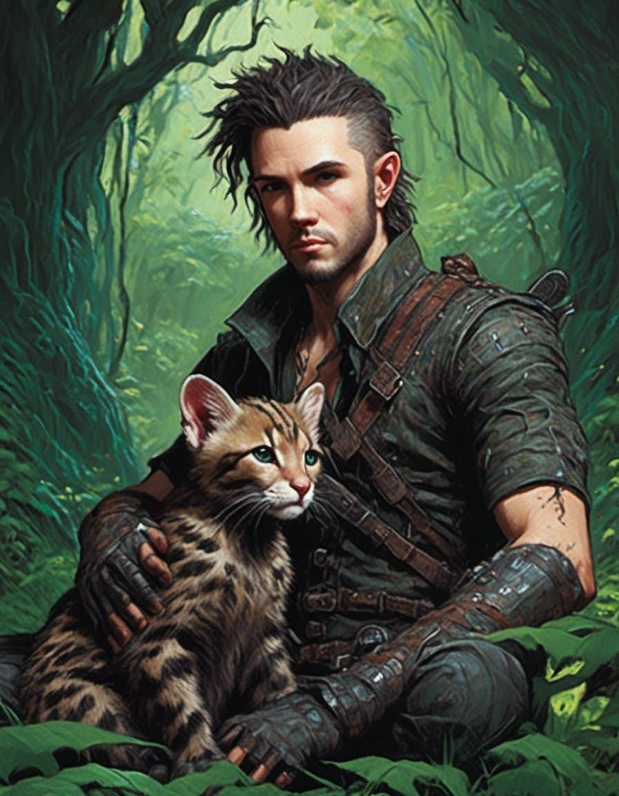 Nyx with kitty