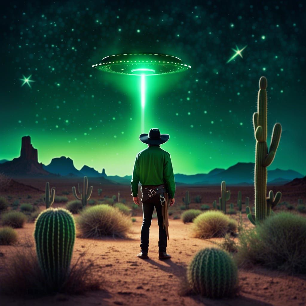 Cosmic Whispers: Cowboy's Epic Encounter with the Enigmatic UFO Beam