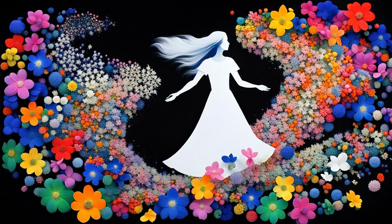 Radiant Woman in Lupine Universe: Extradimensional Art