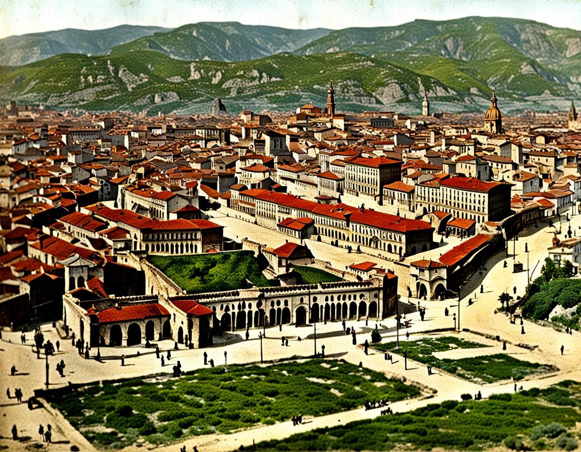 Casablanca in 1908: A Vintage Color Photograph