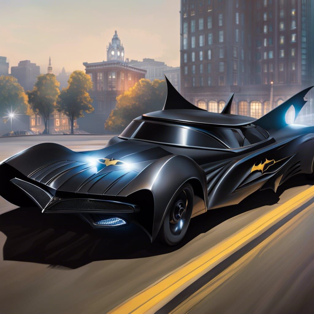 Batmobile Stretch Limousine with Bat Wings