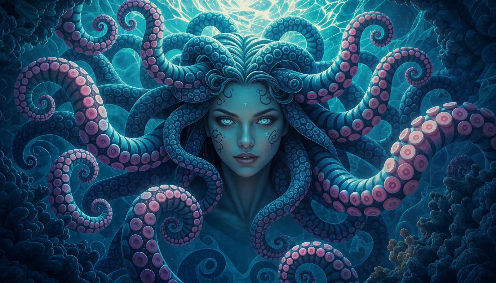 Luminescent Fractal Medusa from the Abyss