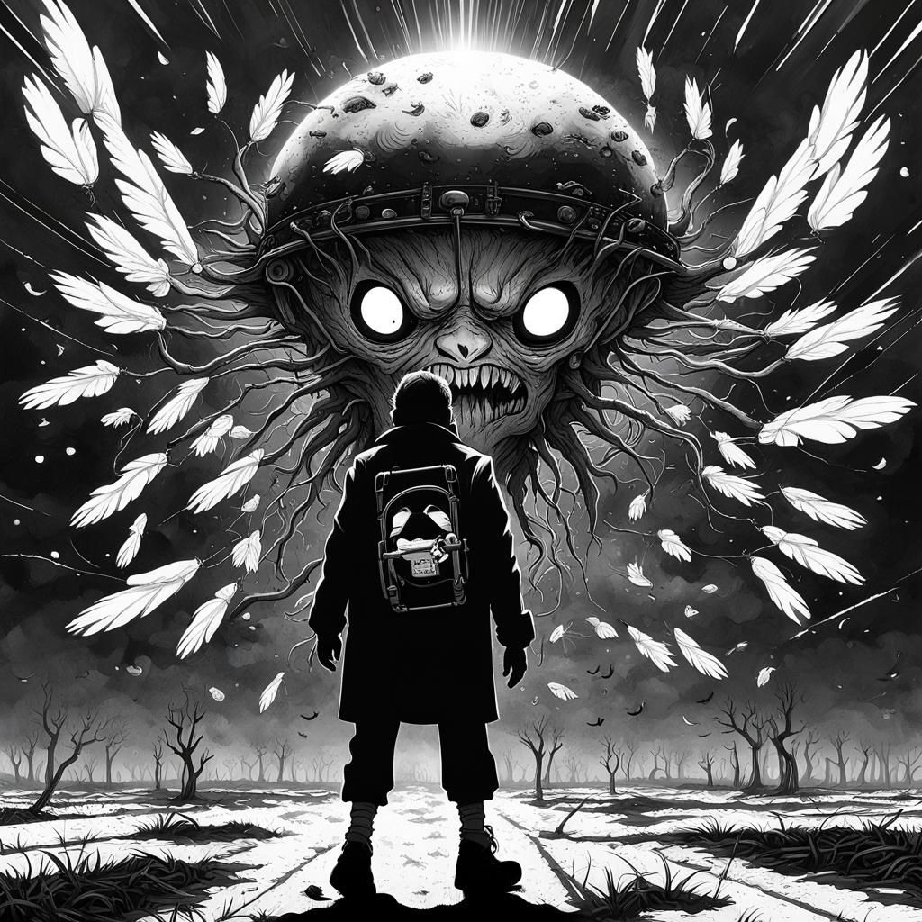 Anime-Inspired Cyberpunk Character in Detailed 3D Rendering