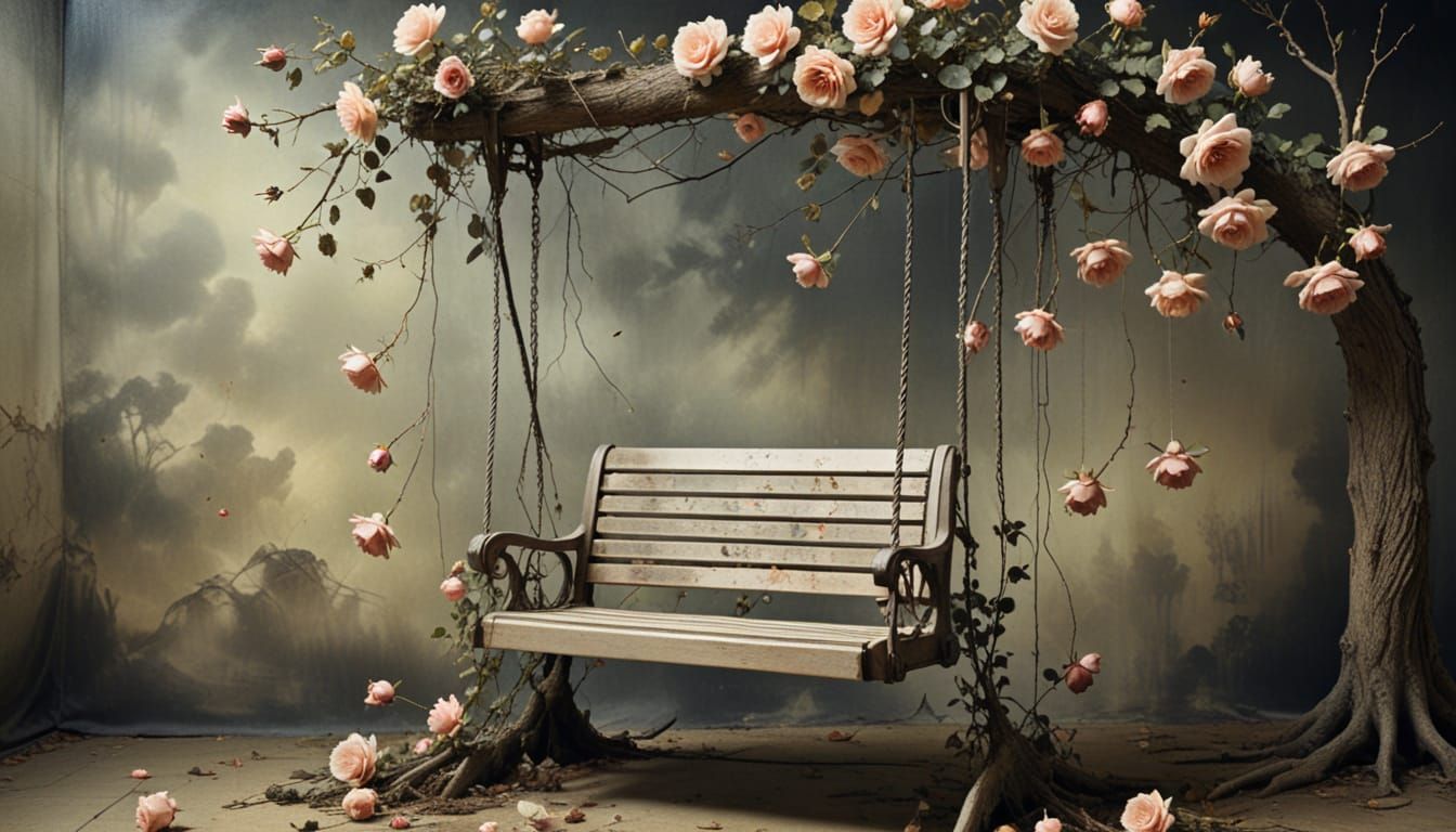 Nostalgic Melancholy: A Surreal Charcoal Masterpiece