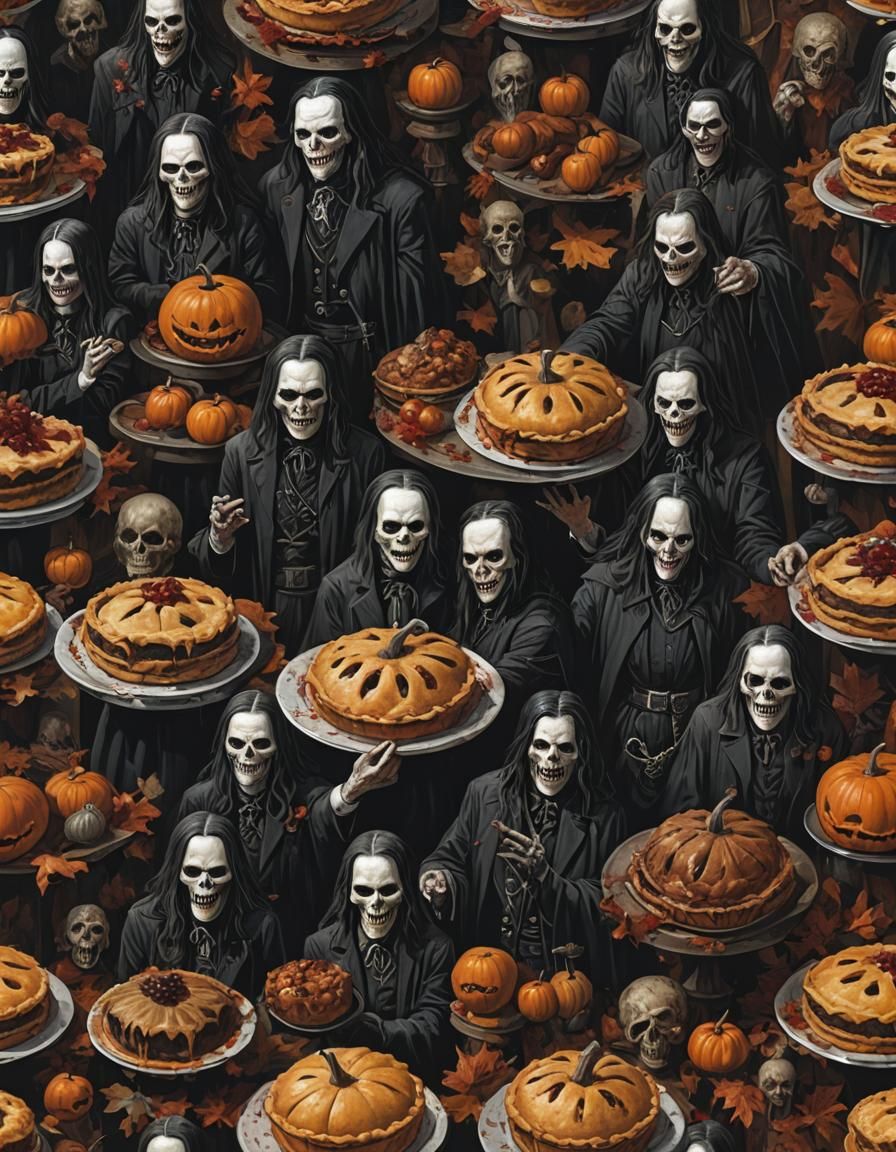 Sinister Gothic Autumn Pies Horror