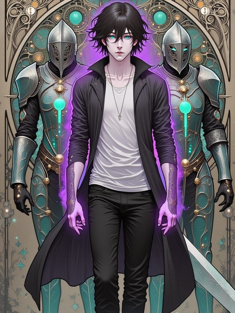 Sung Jin-woo in Art Nouveau Style