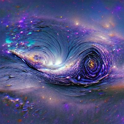 Spectacular Galaxy Vortex in Deep Space