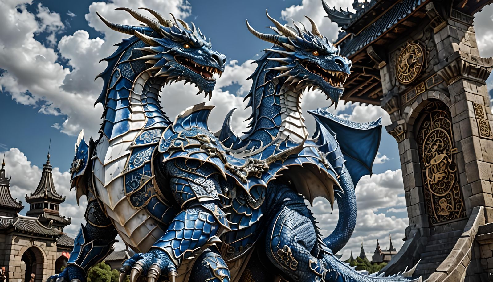 Armored War Dragon Guardian of Time Gate