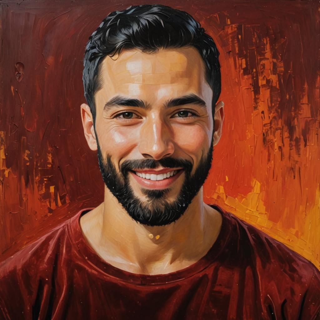 Ethereal Portrait in Neo-Impressionist Oil Style