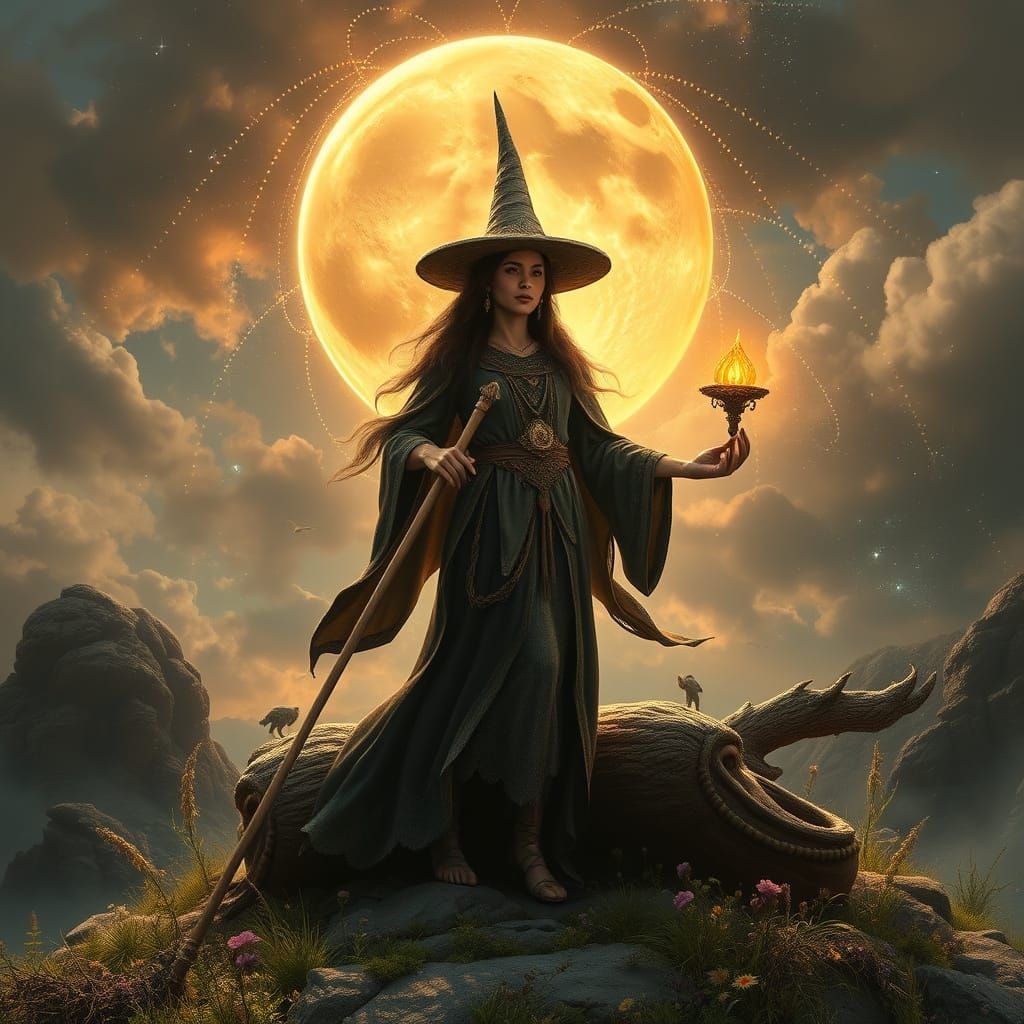 A beautiful mystical pagan witch, druid and leader of Mystic Grove, a magic practitioner, crystal energy healer, herbali...