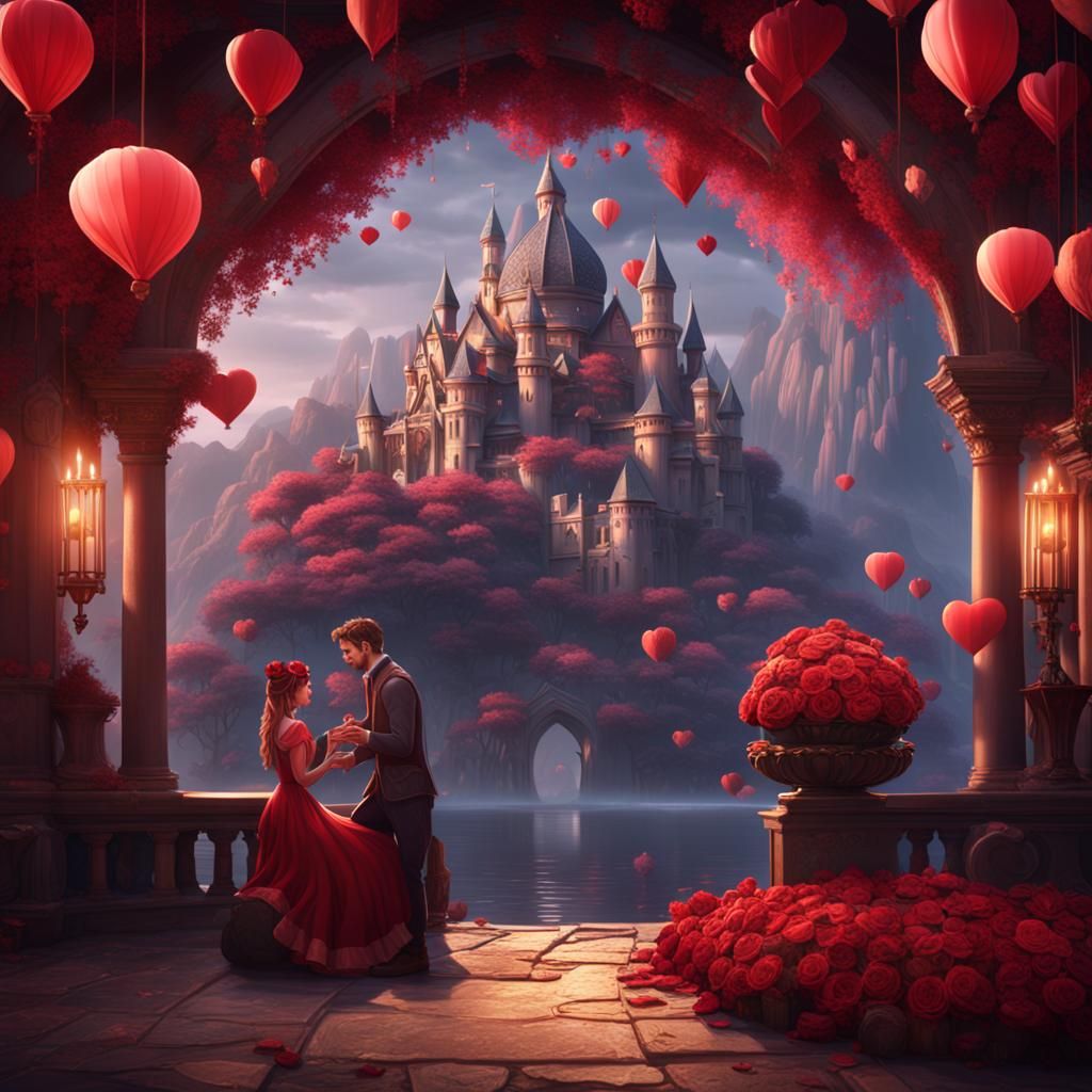 Fantasy Valentine's Day proposal