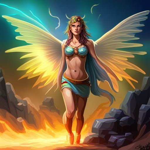 8-Bit Fairy Godmother Pixel Art Portrait