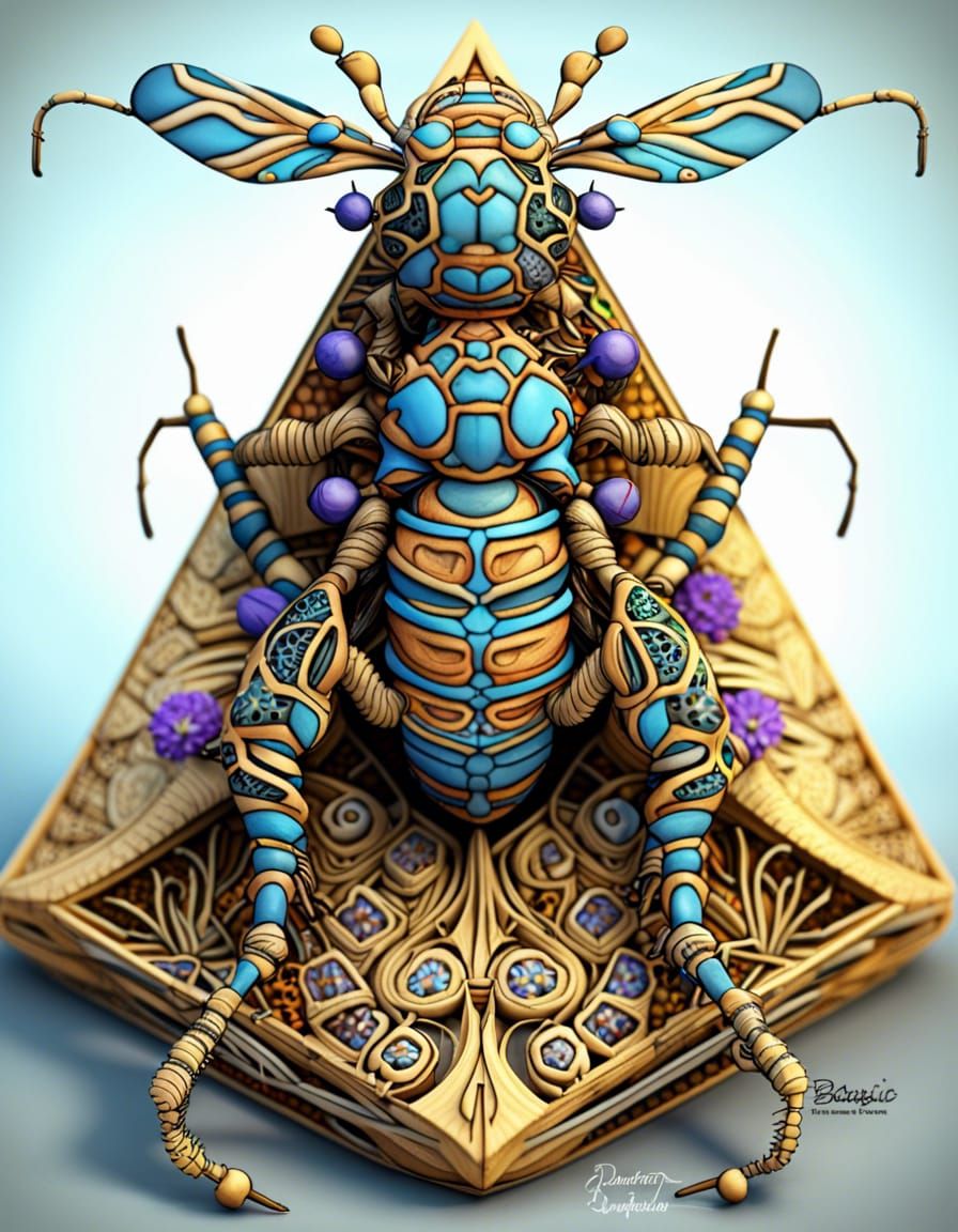 Australian Native Fauna with Blue Banded Bee