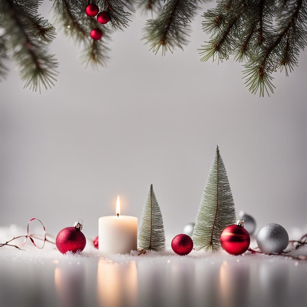 Minimalist Christmas Card in Corporate Style Photography