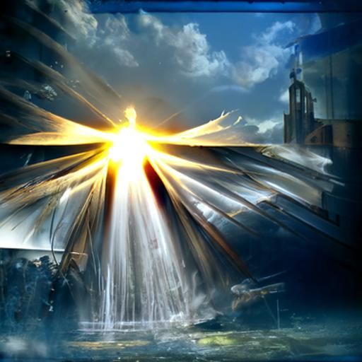 Rays of Light Illuminate the Holy Spirit
